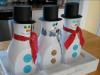 Снеговик из пластиковых стаканчиков: фото, идеи и мастер-классы